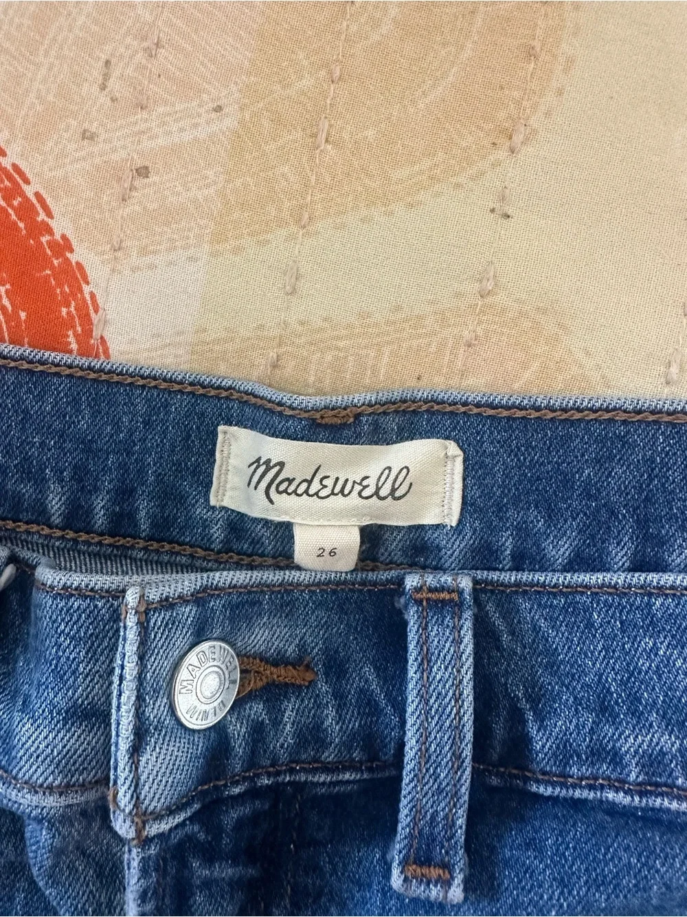 Madewell Denim Shorts with Front Patch Pockets - Picture 3 of 3